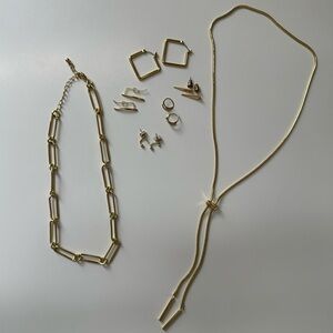 7 Piece Uncommon James Gold-Tone Jewelry Bundle